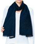 TWO-TONED FLECKED SCARF