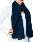 TWO-TONED FLECKED SCARF