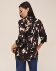 *COMING SOON* SHADOW FLORAL ROUND HEM BUTTON DOWN SHIRT