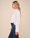*COMING SOON* CROPPED BUTTON DOWN SHIRT