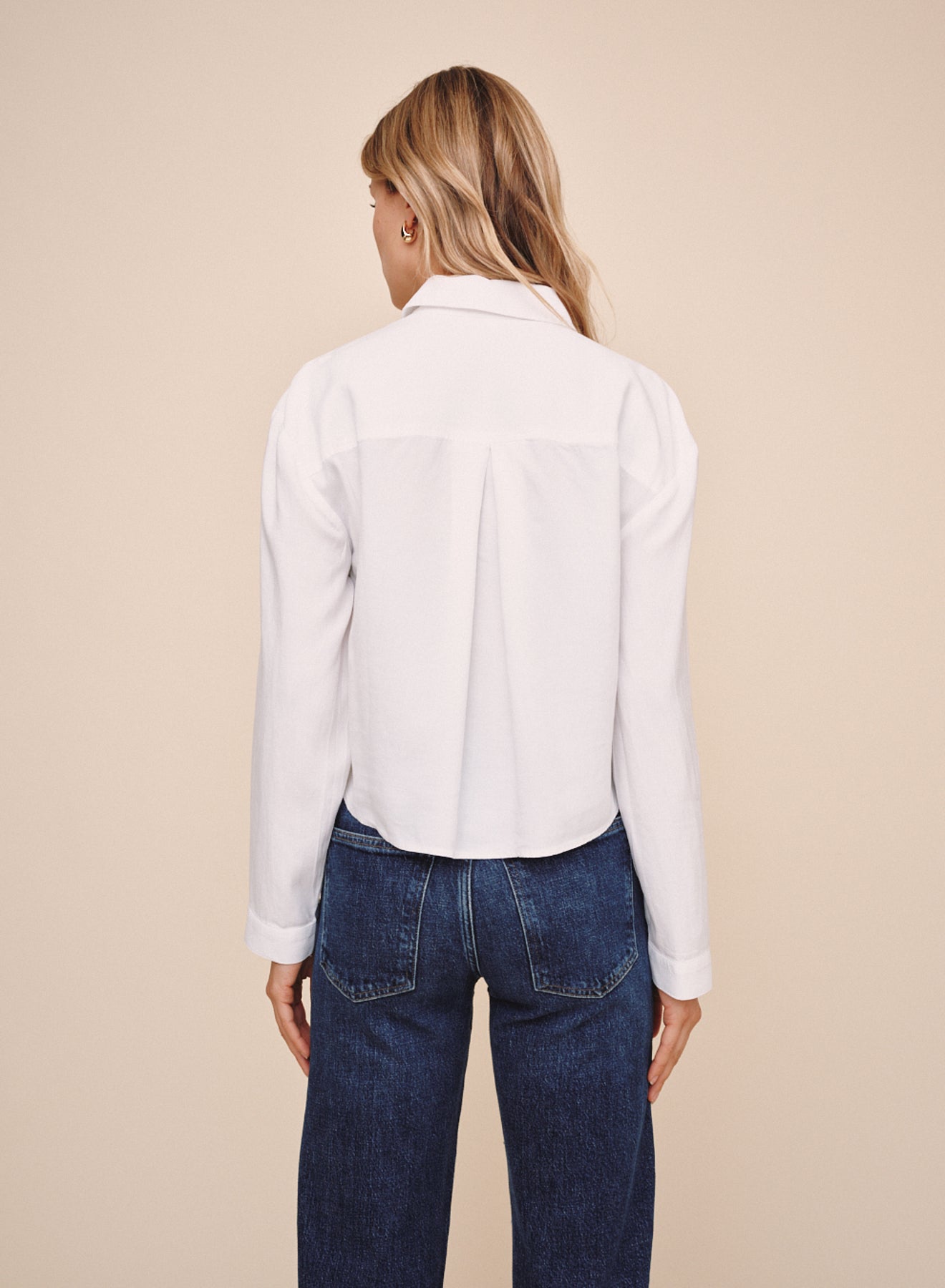 *COMING SOON* CROPPED BUTTON DOWN SHIRT