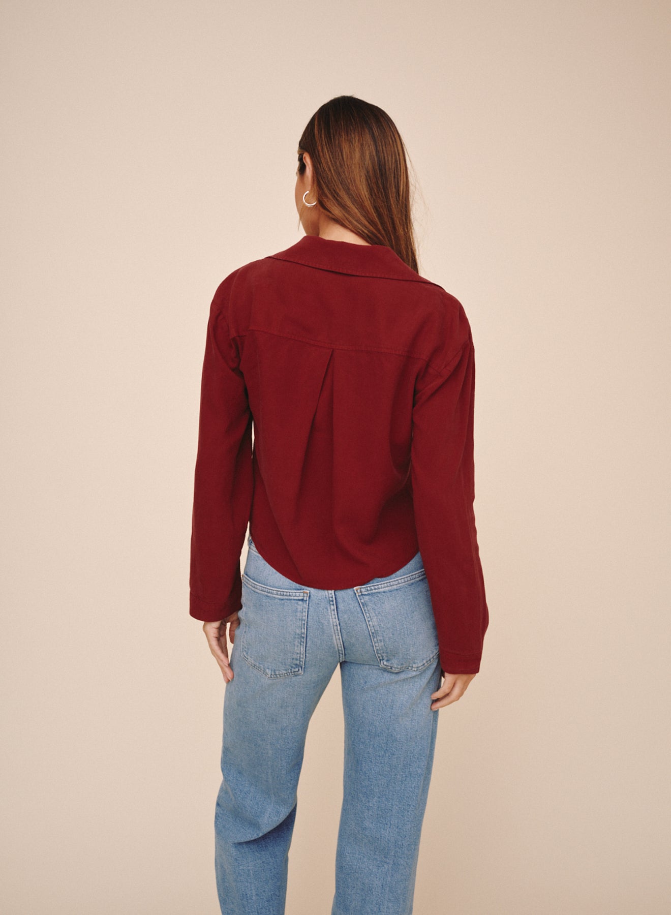 *COMING SOON* CROPPED BUTTON DOWN SHIRT