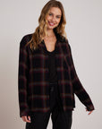 PLAID OVERSIZED SHIRT WITH POCKET