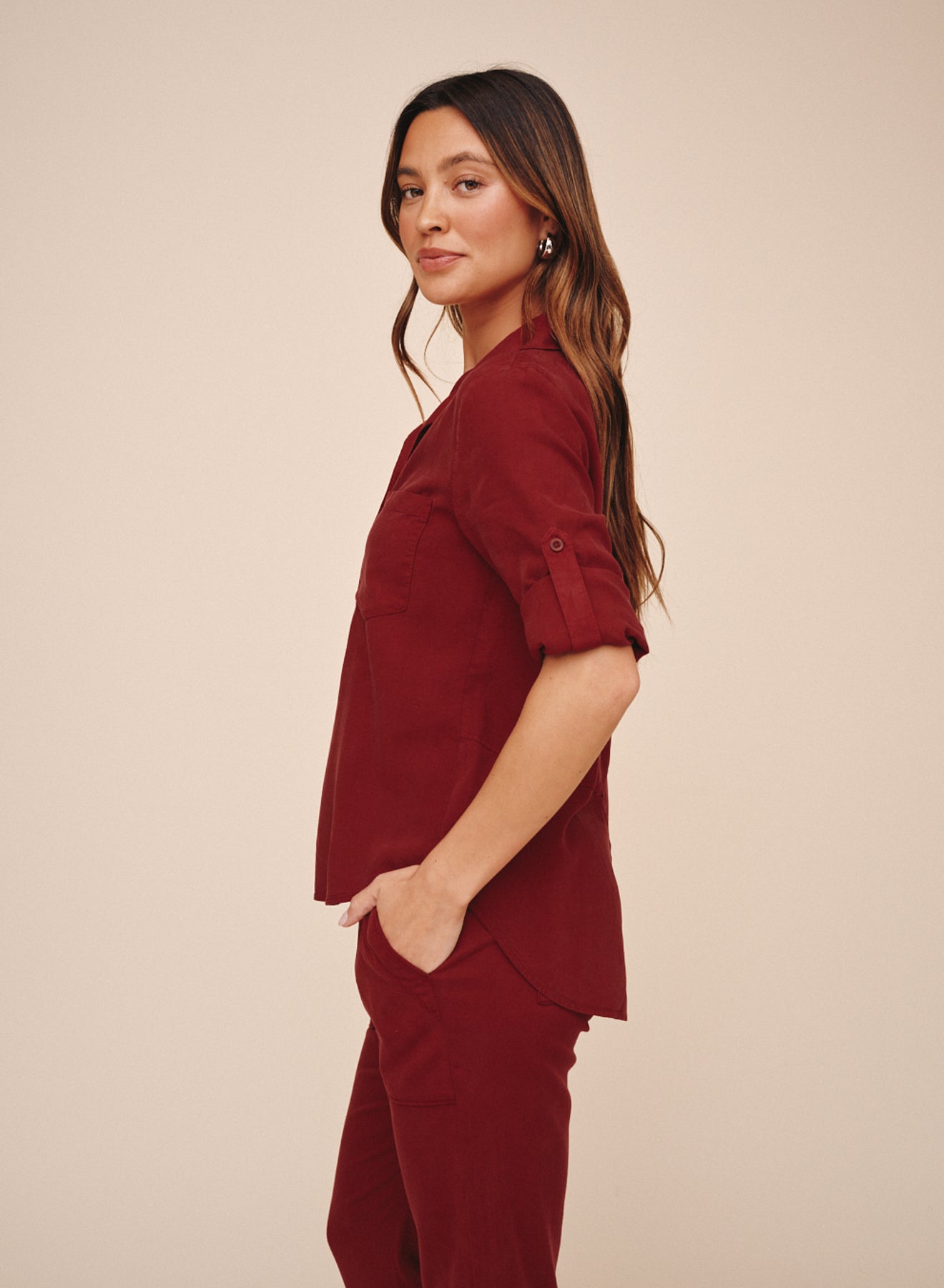*COMING SOON* SPLIT BACK BUTTON DOWN SHIRT