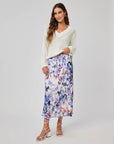 MAGNOLIA BLOOM RUFFLE WAIST SKIRT