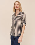 *COMING SOON* STRIPE SPLIT BACK BUTTON DOWN SHIRT