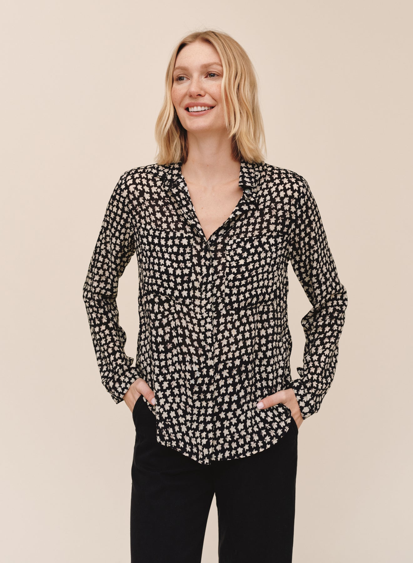 *COMING SOON* SKETCHED STARS FULL BUTTON DOWN HIPSTER SHIRT