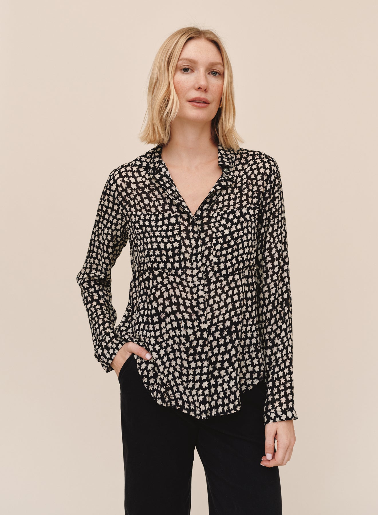 *COMING SOON* SKETCHED STARS FULL BUTTON DOWN HIPSTER SHIRT