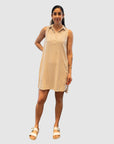 SLEEVELESS A-LINE DRESS