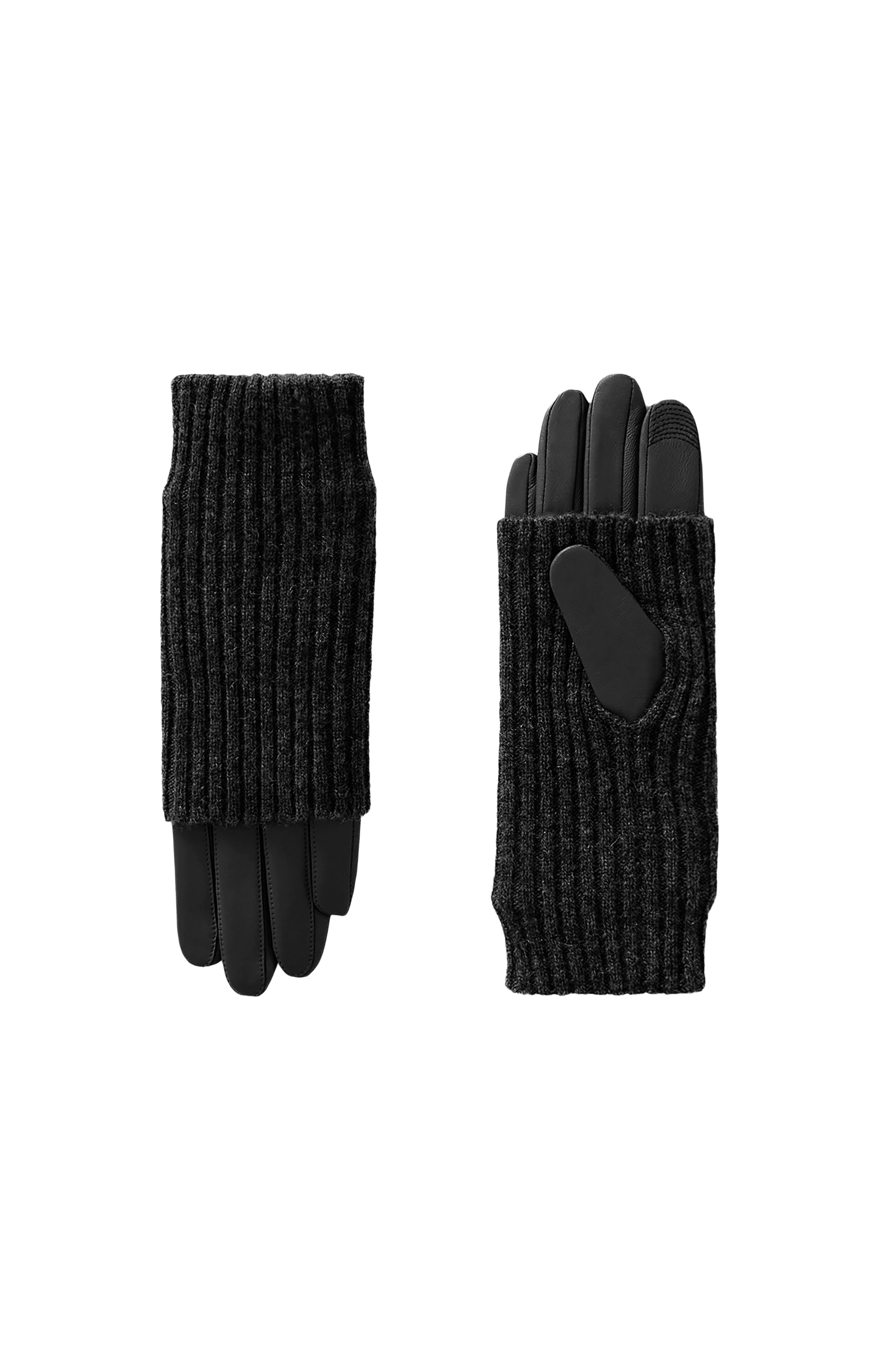 *COMING SOON* CARMEL-L LEATHER GLOVE WITH KNIT WARMER