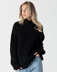 CHADWICK RIBBED RELAXED MOCK NECK SWEATER