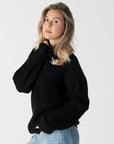 CHADWICK RIBBED RELAXED MOCK NECK SWEATER