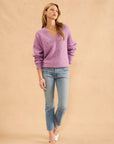 CHARLIE OVERSIZE V-NECK SWEATER