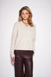 CHARLIE OVERSIZE V-NECK SWEATER