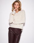 CHARLIE OVERSIZE V-NECK SWEATER