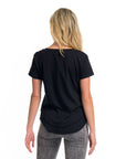 AVA V-NECK MOCK LAYER TEE