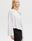 ANITA STRIPED BOATNECK LONG SLEEVE TEE