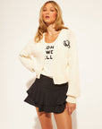 COLT COWGIRL EMBROIDERED OPEN CARDI