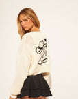 COLT COWGIRL EMBROIDERED OPEN CARDI