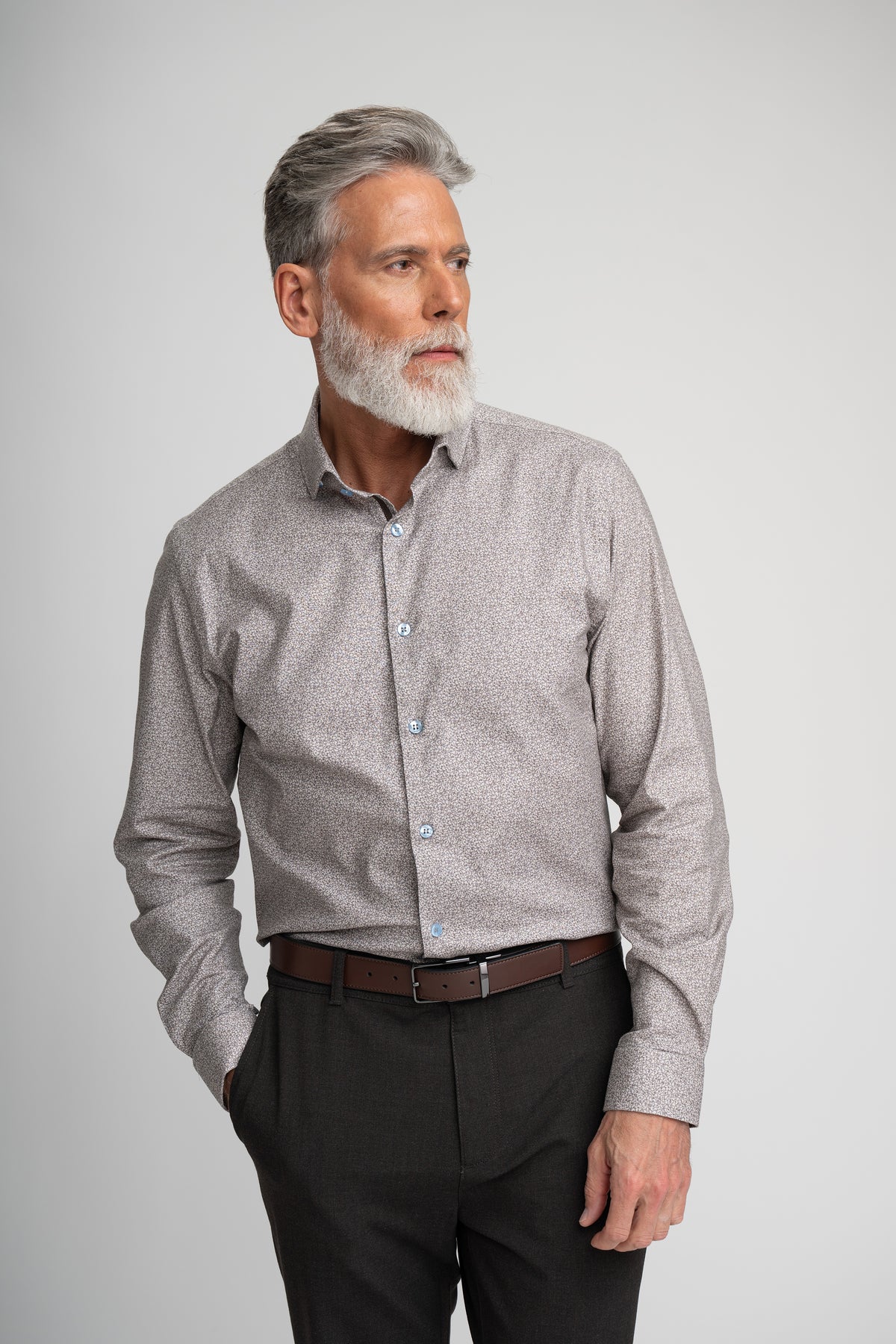 GARDEN PRINT TWILL SHIRT