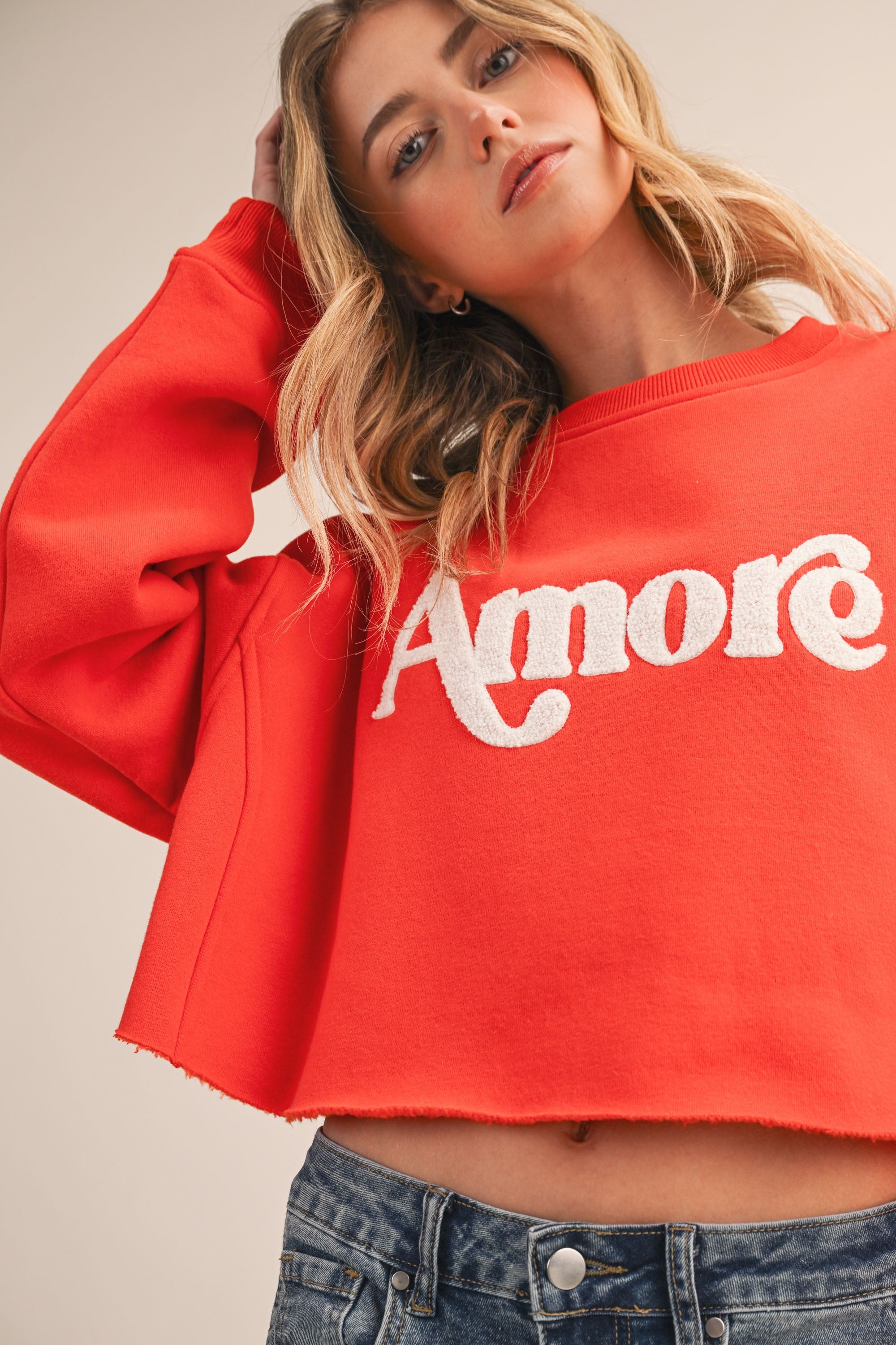 AMORE FLEECE SWEATSHIRT