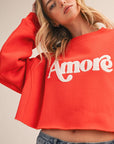 AMORE FLEECE SWEATSHIRT