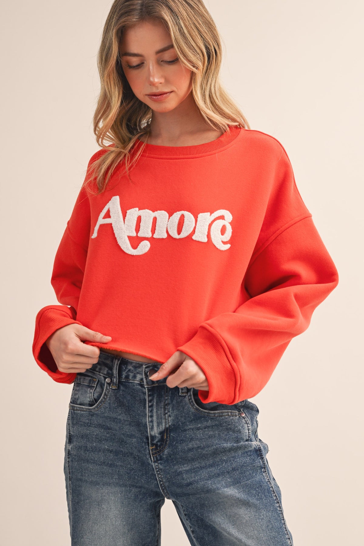 AMORE FLEECE SWEATSHIRT