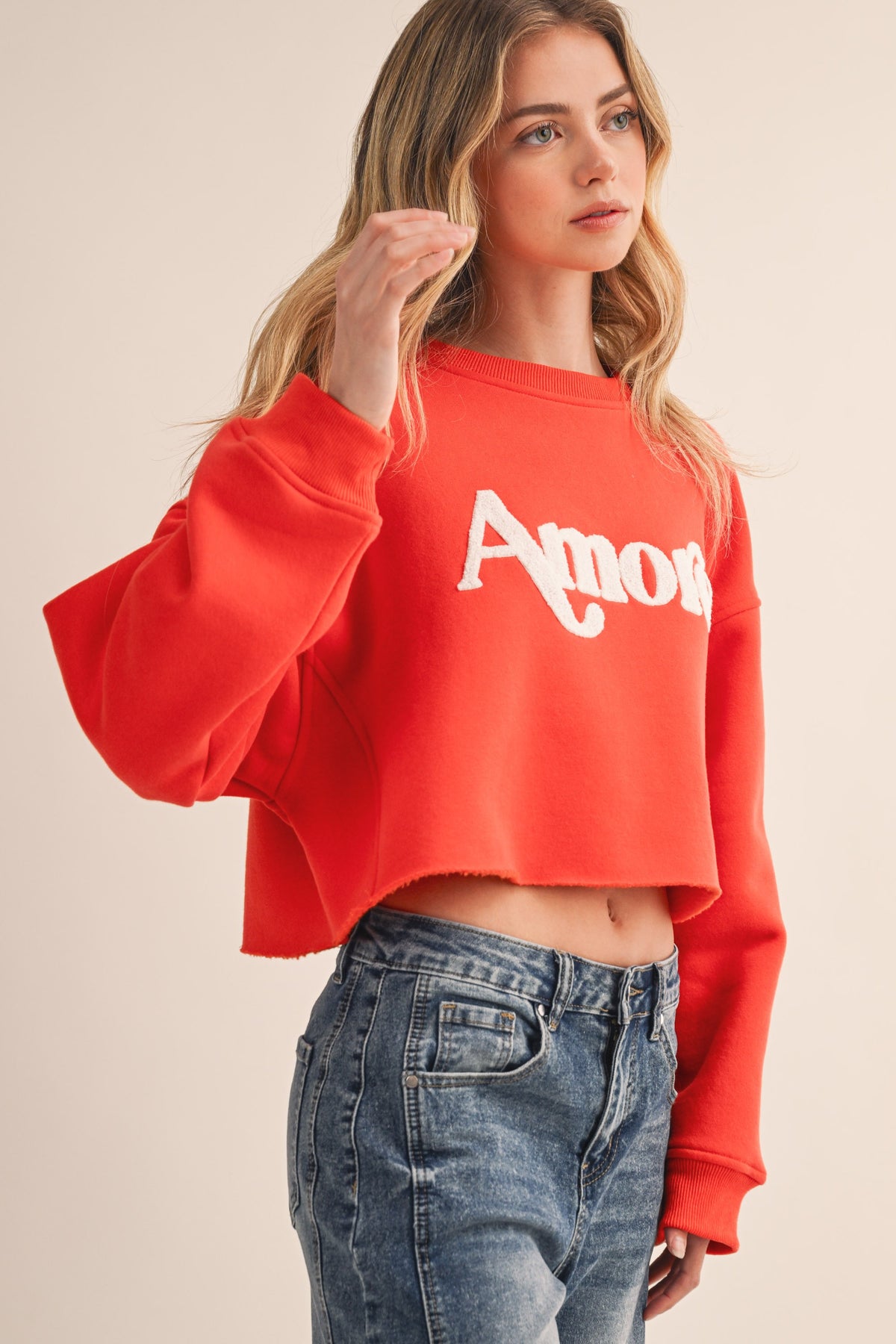 AMORE FLEECE SWEATSHIRT