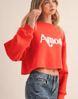 AMORE FLEECE SWEATSHIRT