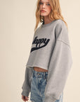 HAPPY FLEECE SWEATSHIRT