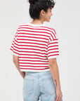 STRIPED CROP TEE