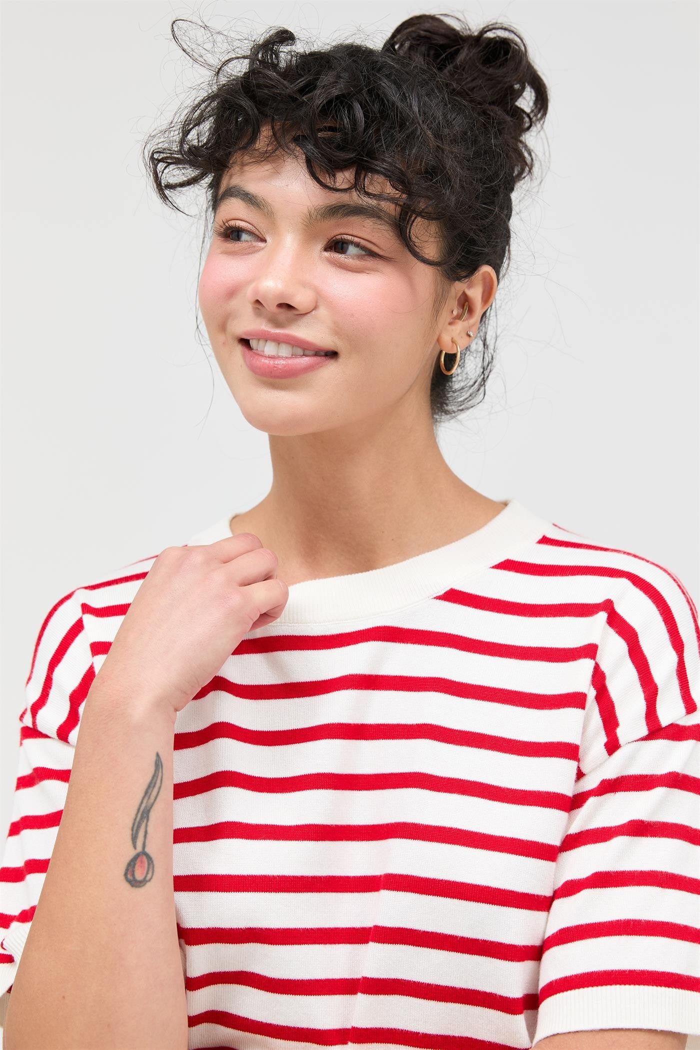STRIPED CROP TEE