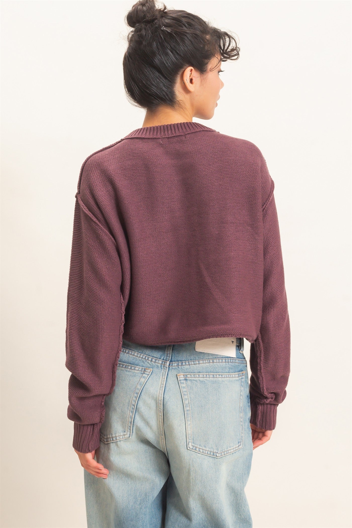 SEAM DETAIL OVERSIZE SWEATER