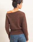 OFF THE SHOULDER SWEATER