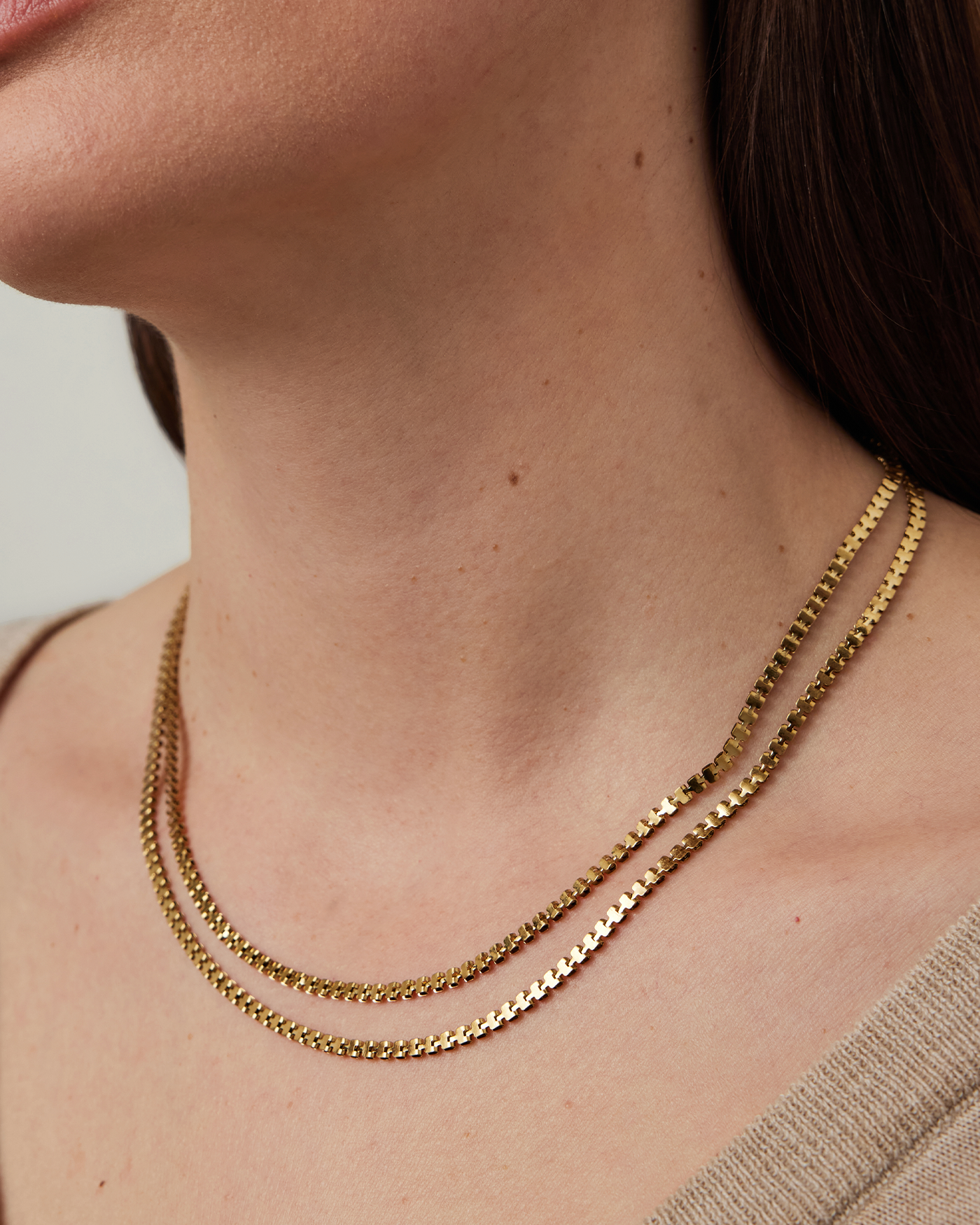 DOUBLE AMALFI CHAIN NECKLACE