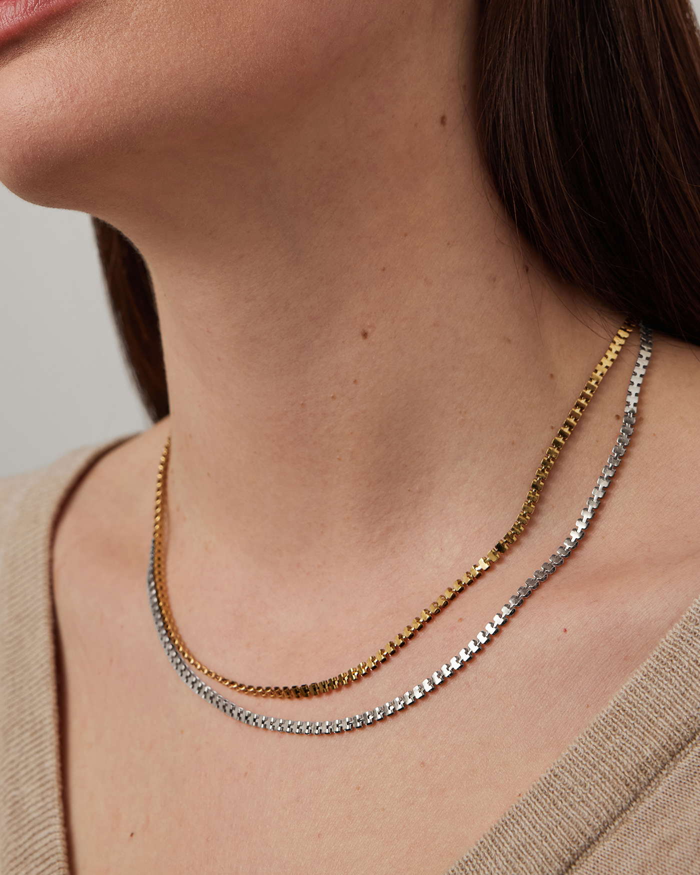DOUBLE AMALFI CHAIN NECKLACE