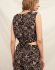 FOLK FLORAL CROP TOP SET