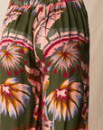 TROPICAL FLORA WIDE LEG PANT