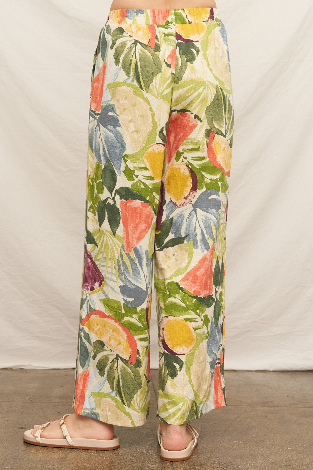 TROPICAL CITRUS FLOWY PANT