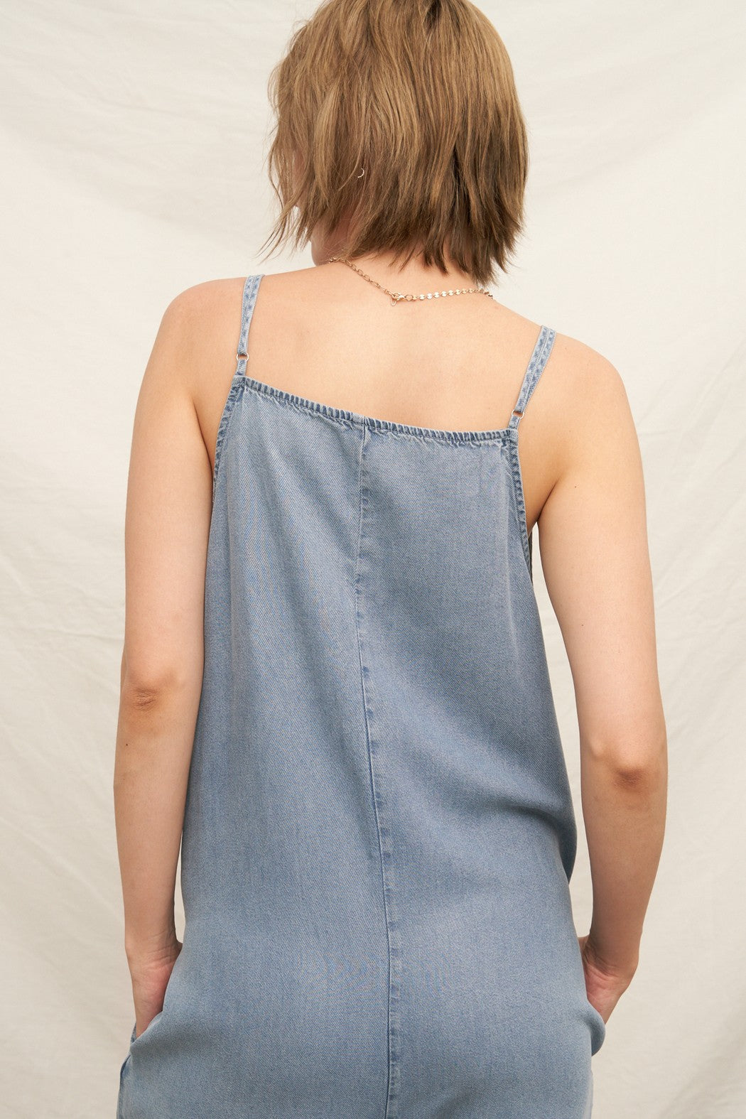 SLOUCHY DENIM JUMPSUIT