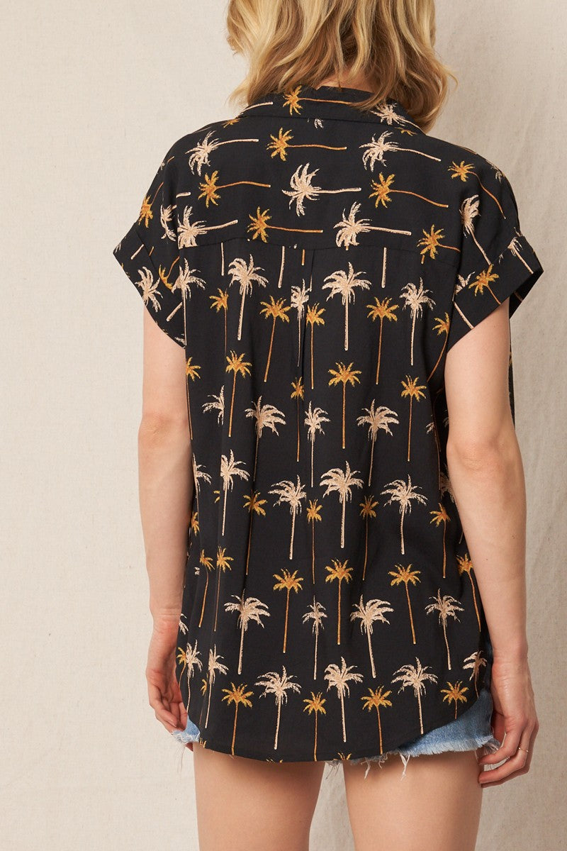 PALM TREE SHORT SLEEVE SHIRT