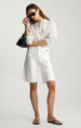 ERIKA OFF WHITE CLASSIC BLUE SHORTS