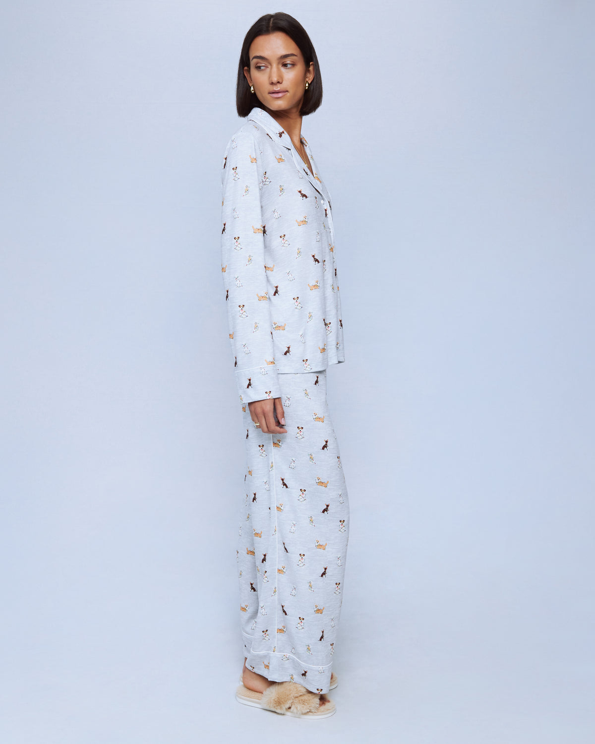 TWINKLING DOGS FLORA PILLOWSOFT PJ SET