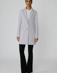 FABRIZA DRAPY NOTCH COLLAR STRAIGHT TRENCH