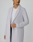 FABRIZA DRAPY NOTCH COLLAR STRAIGHT TRENCH