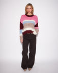 FERRIS VARIED STRIPE CREW NECK SWEATER
