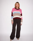 FERRIS VARIED STRIPE CREW NECK SWEATER