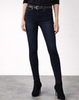 GWEN HIGH-RISE SKINNY IN FALCON BLUE