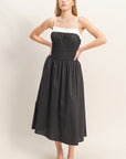 SMOCK TOP CONTRAST SUNDRESS
