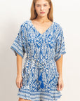 FLORAL PRINT SHORT SLEEVE ROMPER